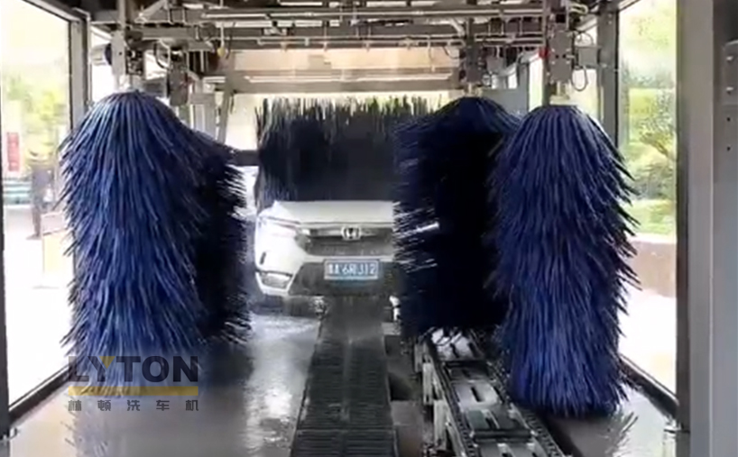 杭州萧山区一加油站引入林顿FX11系列电脑洗车机 升级便民服务